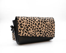 Load image into Gallery viewer, Leopard print shoulder bag on a white background
